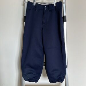 Navy mizuno softball pant - youth M 23.5”-25.5”